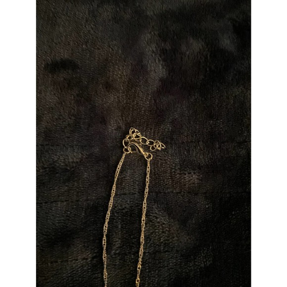 Unicorn studded with pink and green jewels necklace - Picture 3 of 5